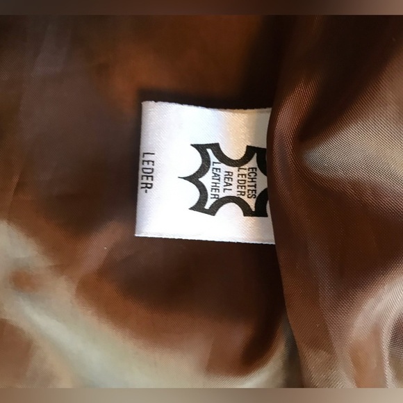 𝅺gorgeous vintage leather jacket, men’s size 42. Beautiful braided details. - Picture 11 of 11